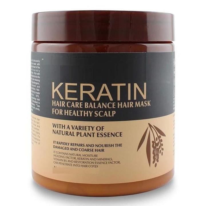 Keratin Hair Treatment Mask 500g Original Keratin Hair Care Balance Hair Mask for Healthy Scalp