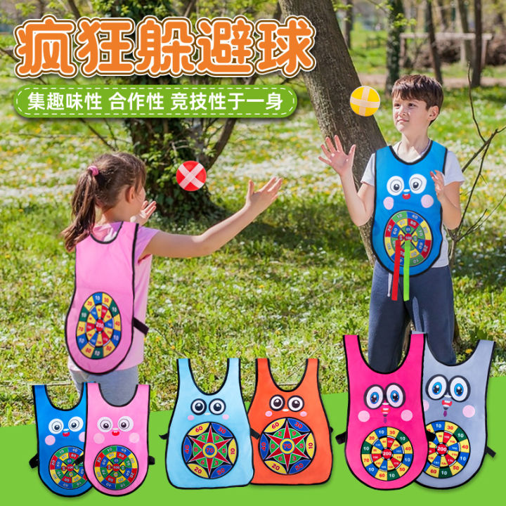 Kids Crazy Dodgeball Sticky Jersey Kindergarten Multiplayer Game Props Parent-Child Interactive Ball Throwing and Catching Outdoor Toys