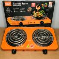 Electric Stove (Double) for cooking, Hot Plate heat up in just 2 mins, Easy to clean, 2000W.. 