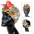 Vist Fox Head Wrap Wide Application Women Satin Silk Feeling Scarf Head Hair Wraps. 