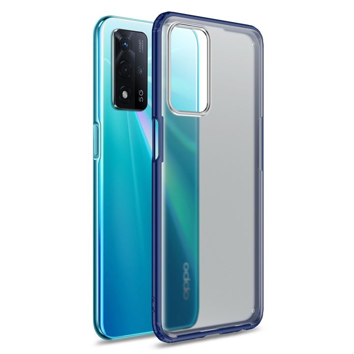 lthmy for Oppo A93s 5G / Oppo A93 5G Soft TPU Sturdy PC Translucent Matte Drop-proof Case