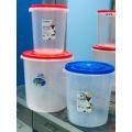 Storage Containers / Storage Bucket with Lid / Storage Containers for Cereals, Pulses & Flour Etc. - Cereals Storage Jar (Set of 3)  10Litres 16Litres 25Litres Capacity ( Multipurpose Usage). 