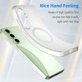 Leweisi Matte Transparent Case for Samsung Galaxy S24 FE Anti-fingerprints PC Hard Back Cover Phone Case. 