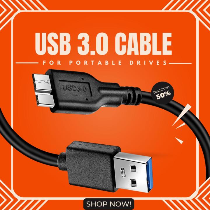 MICRO USB 3.0 MALE TO USB 3.0 CABLE