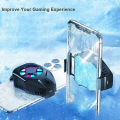 L01 RGB Mobile Radiator Phone Cooling Fan Case Cold Wind Handle Fan for PUGB Mobile Cooler Mobile Cooling Fan Case. 