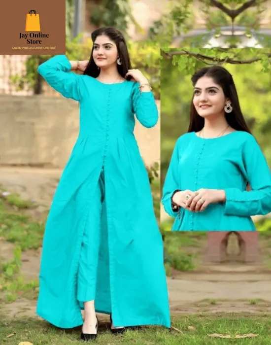 Jay%20Online%20Store-%20Stitched%20Long%20Cut%20Maxi%20Dress%20For%20Girls%20With%20Trouser%20(Two%20Piece%20Suit)%20Maxi%20Dresses%20For%20Women/%20Girls%20-%20Image%202