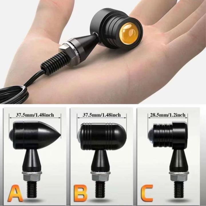 Motorcycle%20Indicator%20Moto%20Lamp%202Pcs%20Metal%20Body%20Signal%20Light%20Led%20IPX6%20Waterproof%20Amber%20Flasher%20Blinker%2012V%20Led%20Motorcycle%20Turn%20Signals%20Universal%20All%20Bikes%20-%20Image%204