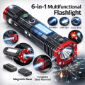 FlRechargeable 6-in-1 LED ashlight – High Power Multi-Function Torch, Portable Rechargeable Emergency Light | German Bazar. 