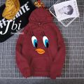 Winter Fashion Printed Fleece Full Sleeves Pull Over Hoodie For Women & Girls. 