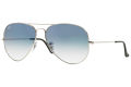 Ray-Ban Aviator Metal Silver Frame Blue Gradient Lenses-RB3025-003/3F-55. 