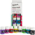 Mont Marte Textile & Fabric Paint Set - 8 Pieces x 20ml - Permanent Textile Paints - Ideal Colours for Clothing, Bags and All Fabrics. 