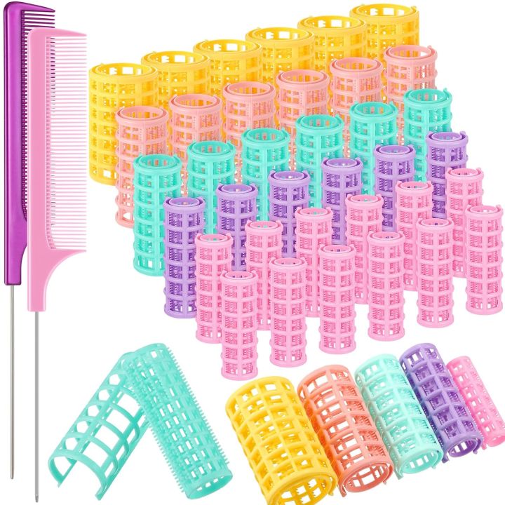 8/10/12 Pcs Heatless Hair Curler No Heat Hair Rollers Plastic Lazy Curls Root Perm Rods Bangs Curling Rod Hair Styling Tools