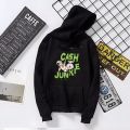 Trendy CASH JUNKIE TAGLINE Print Hoodie in  Full sleeves  Pocket Drawstring Casual Pullover Hodie Clothing Long Sleeves Export Quality Huddie Winter Wear breathable Smart Fit Hoody For  GIRLS/WOMEN. 
