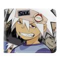 Anime Soul Eater Mens Short Wallet Coin Purse PU Cartoon Unisex Wallets ID/Credit Card Holder. 