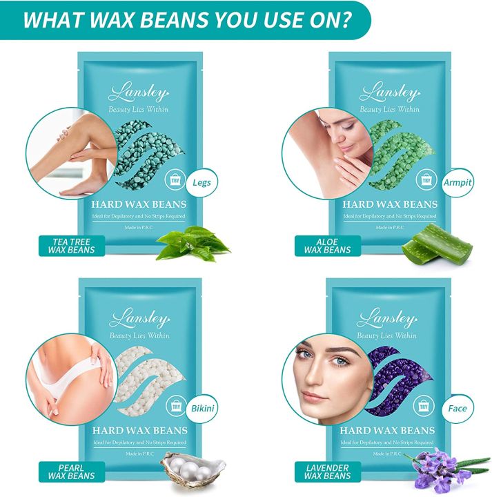 Lansley%20Wax%20Warmer%20Hair%20Removal%20Home%20Waxing%20Kit%20Electric%20Pot%20Heater%20for%20Rapid%20Waxing%20of%20All%20Body,%20Face,%20Bikini%20Area,%20Legs%20with%204%20Flavor%20Hard%20Wax%20Beans%20&%2010%20Wax%20Applicator%20Spatulas(At-home%20Waxing)%20-%20Image%206