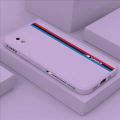 Samsung A01 Core Fashion Racing Car Logo M Side Design Phone Case Square Edge Pattern Liquid Silicone Casing Full Cover Camera Case. 