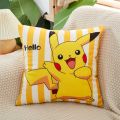 Pikachu Pillow Bedside Back Pillow Plush Waist Pillow Pillow Car Cushion Female Cute Kt Cat Pillowcase. 