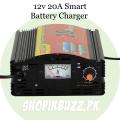 Automatic Solar Battery Charger 20A 12V- Car Battery- Heavy Bike Motor Charger| 24-7 STORE. 