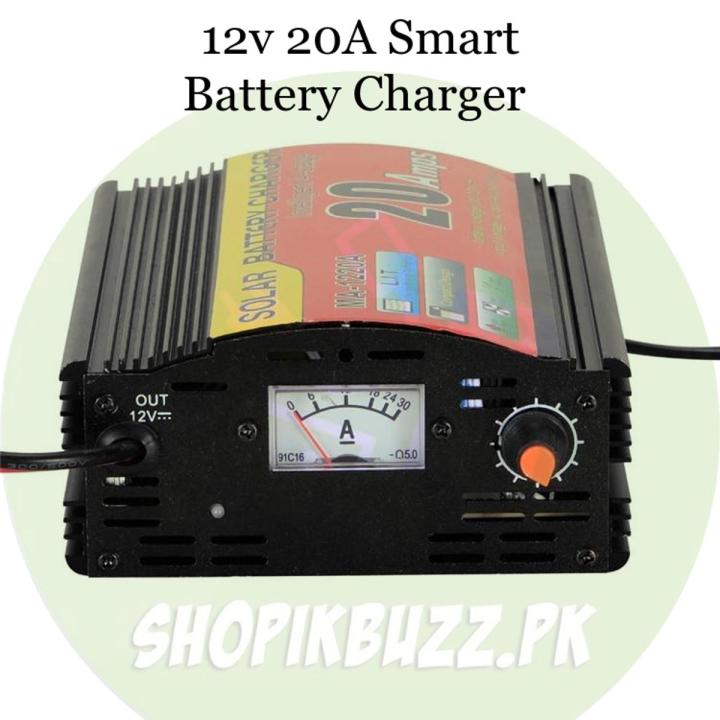 Automatic Solar Battery Charger 20A 12V- Car Battery- Heavy Bike Motor Charger| 24-7 STORE