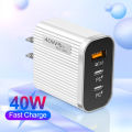Laptop Charger Flame Retardant USB Type-C Phone Charger with 3 Ports. 