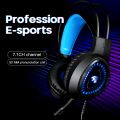 Gaming Headphone Headset Original RGB Lighting Thunder V1000 Super High Beats Bass Dual 3.5mm Plug Interface with Microphone HD Music Video 3D Sound Fancy Stylish Smart Mobile Desktop Laptop PC. 