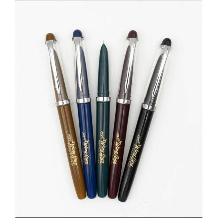 Angel Wing Sing Fountain Pen Transparent Cap Attractive Design