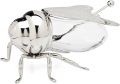 Techmanistan Honey Bee Shape Glass Honey Pot, Honey Bee Shape Spice Box, Blowing Glass Bee Figurine Honey Dispenser Honey Container Storage Box. 