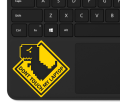 Dont Touch My Laptop Sticker, Peel and Stick, HD Print and Laminated Vinyl Sticker Waterproof non-tear Stickers, Bike Stickers, Car Stickers, Mobile Sticker, Home Decoration Stickers, Scratch Protection Sticker. 
