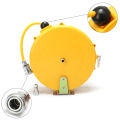 Mini Air Hose Reel with 1/4" x 26 ft Automatic Retractable Rubber Hose, Mini Telescopic Drum Hose PU Tube OD 8MM ID 5MM 1/4" Air Inlet. 