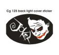 CG 125 back light cover sticker   Pvc Sticker For Bikes,Cars,Laptop 0078. 