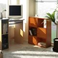 eFurniture Gorgeous 3-Tier 6 Cube with 3 Door and 3 Open Cube Shees Bookcase Bookshef Storage Bookcases Multifunctional Display Shelf. 