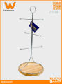 Cane & Wire Hanging Mug Holder 6-Hooks. 