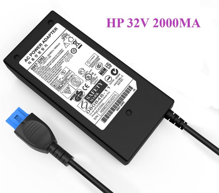 Hp 32V 2000mA AC Adapter - Printer adapter for HP Officejet Pro 8000 8500 8500A 8250V K8600 K5300 L7350 L7500 L7600