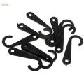 3X 50pcs Plastic J Hooks Fasteners Socks T-Shirt Clothing Display Hanger Black. 