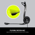 Logitech USB Headset / Headphone with Noise Cancelling Mic ( H370 ). 