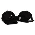 Superman Ruoias Fashion Lil Peep Baseball Caps Sad Face Pattern Dad Hat Hip Hop Cap Golf Women Men Embroidery Cotton Snapback Cap Sun Protection. 