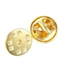 Small size Butterfly clutch badge Easy to use Butterfly design Brass Brass pin backs Durable material 25pcs Insignia clutches for Badge collectors Promotional events Professional organizations. 