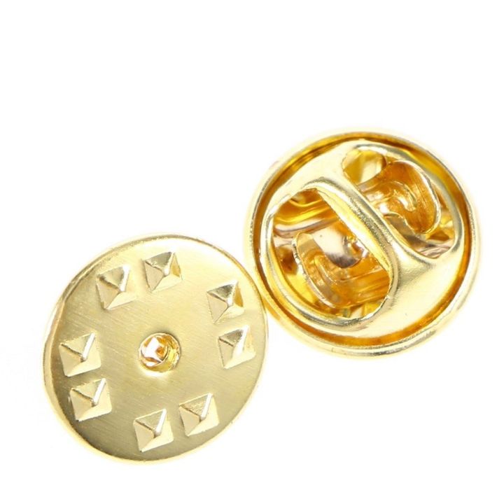 Durable material Butterfly clutch badge Polished Brass Butterfly design Brass pin backs 25pcs Small size Insignia clutches for Badge collectors Promotional events Professional organizations  insignias School badges