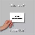 customized print your design on Premium Glossy. (one Photo) Paper size 4x6 inches. rs.60 each photo. 