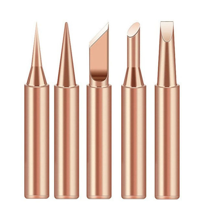 Soldering Iron Pure Copper Bits 900M 5pcs I+B+K+2.4D+3C