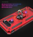 Lereach For LG K50 / Q60 Mobile Phone Case TPU Hard Ring Car Ring Bracket Shockproof Back Cover. 