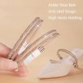 Women Shoeslaces for High Heels Shoes Decorations Buckle Lazy Shoelaces Elastic Band Anti Falling Heel Non-Slip Belt Strap. 