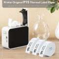 BataBata P15 Label Printer Sticker 12*40mm Label Tape Thermal Printer Paper 160pcs/roll Compatible M110 220 D30 Marklife P12 P11 Labeller. 