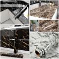 Marble Sheet - Marble Sheet Sticker - Marble sheet for kitchen - 60cm x 100cm/200Cm Marble Sheet Texture Design PVC Waterproof Self adhesive Wallpaper Sticker sheet Furniture New Skin Kitchen Cabinet Paper Stickers sheet Oilproof Table top Sticker sheet. 