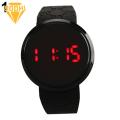 BODHI Men Fashion Waterproof LED Round Touch Screen Day Date Silicone Wrist Watch. 