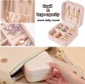 Travel Jewelry Case, Large Capacity Portable Small Jewellery Box, Mini Jewellery Travel Case with Zipper, Travel Jewelry Organizer for Earrings Rings Necklaces Etc, Great Gift for Women. 