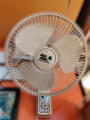 Pak Fans Wall mounted Bracket Fan - Deluxe Model 12 inches - Copper Winding for Room office in white color. 