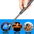 Rechargeable Electric USB Lighter Stove Lighter Long Neck Led Best Quality With Metal Flexible Wire Arc For Kitchen Stove, BBQ, Candle Lighter, Camping. Birthday Candles Electric Lighter. 