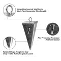 THKFISH 1pc lead fishing Sinker Pyramid shape Fishing Weight for Saltwater Freshwater For Pompano, Sand-perch, Croaker, Drum, Bass ,etc 1oz-4oz fishing accessories fishing gear fishing tackle more durable. 