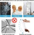 Flexible Mirror Sheets Self Adhesive Removable Non Glass Mirror Tiles Mirror Stickers Decals For Home Room Bedroom 3d Wall Decor. 